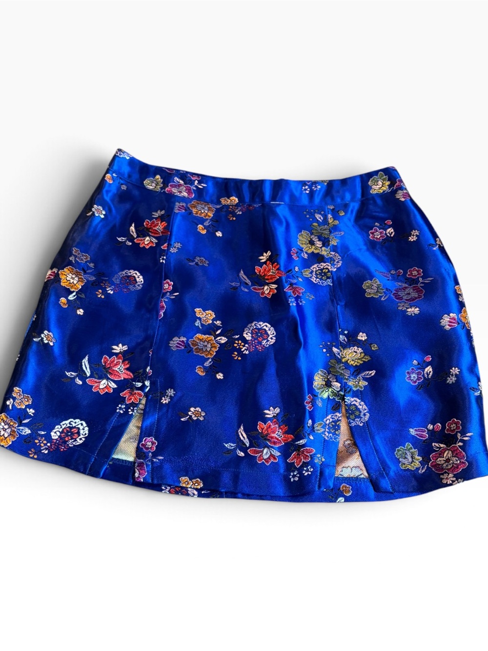 JADED LONDON blue floral mini skirt